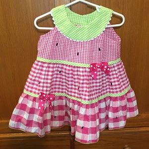 Watermelon dress for 18M baby girl.